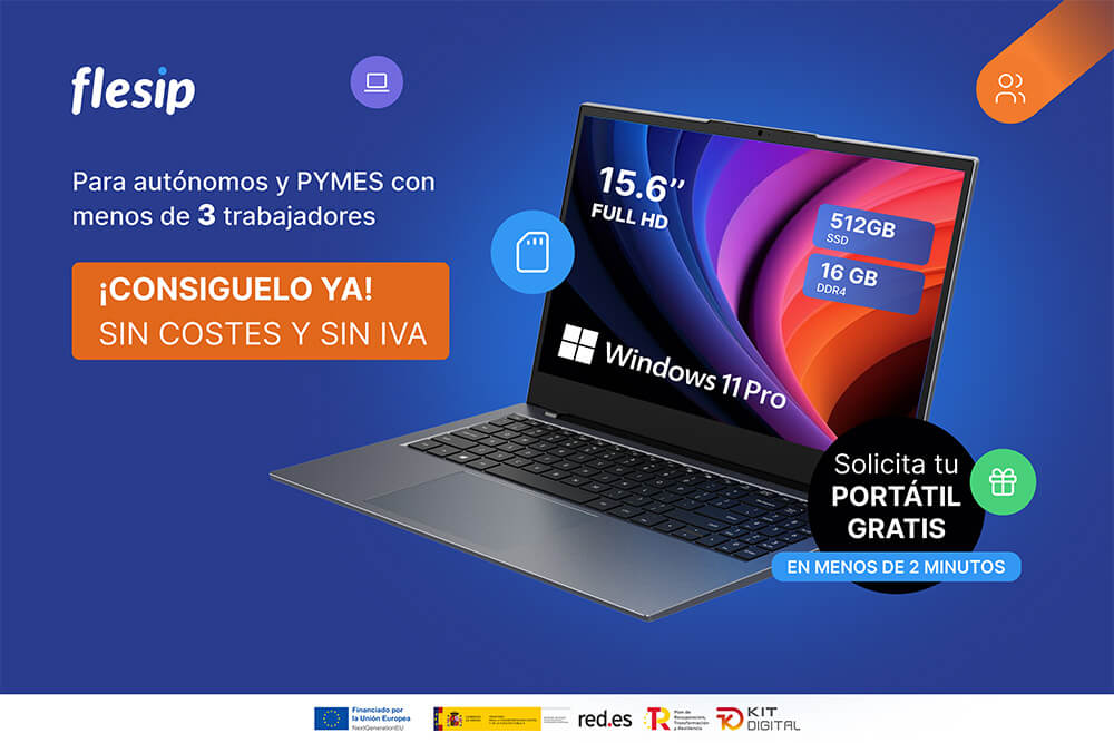 las empresas podrán disfrutar gratis de un ordenador portátil o de sobremesa durante 1 año dentro de la ampliación de las ayudas del kit digital. 